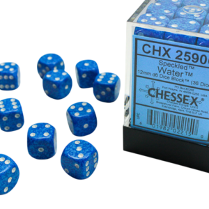 CHX 36 Dice (Blue/White)