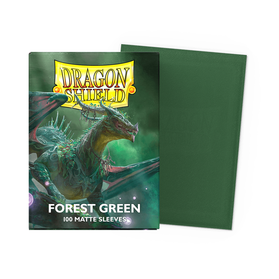 Dragon Shield Forest Green 100 Standard Sleeves