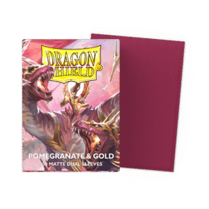 Dragon Shield Pomegranate & Gold Dual Matte 100 Standard Sleeves
