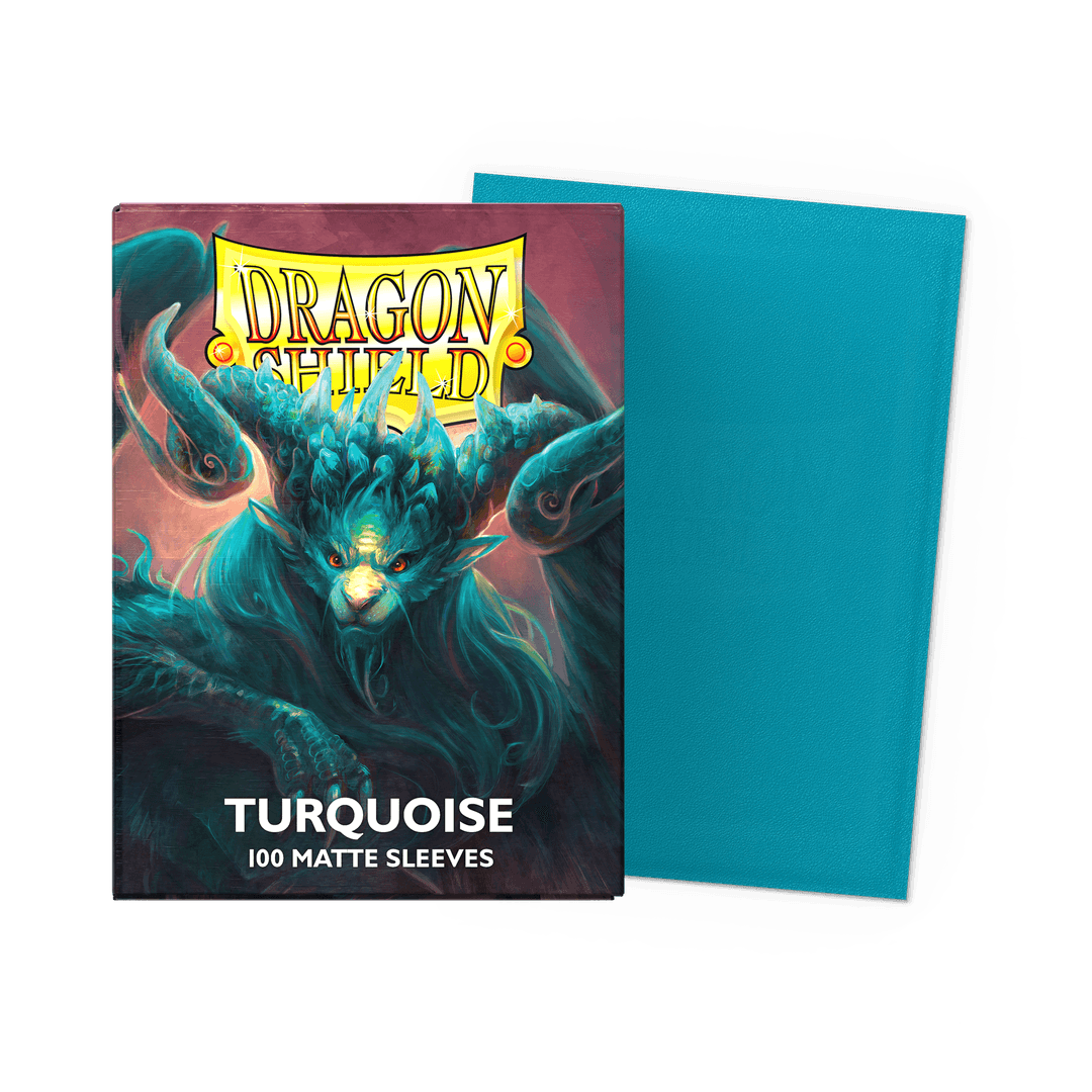 Dragon Shield Turquoise Matte 100 Standard Sleeves