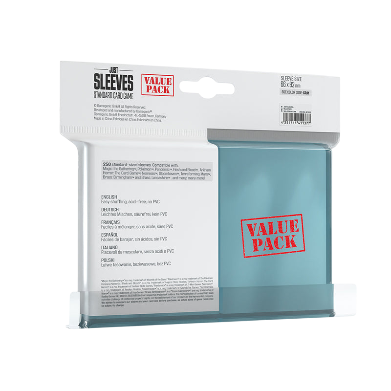 Just Sleeves 250 Sleeves – Clear