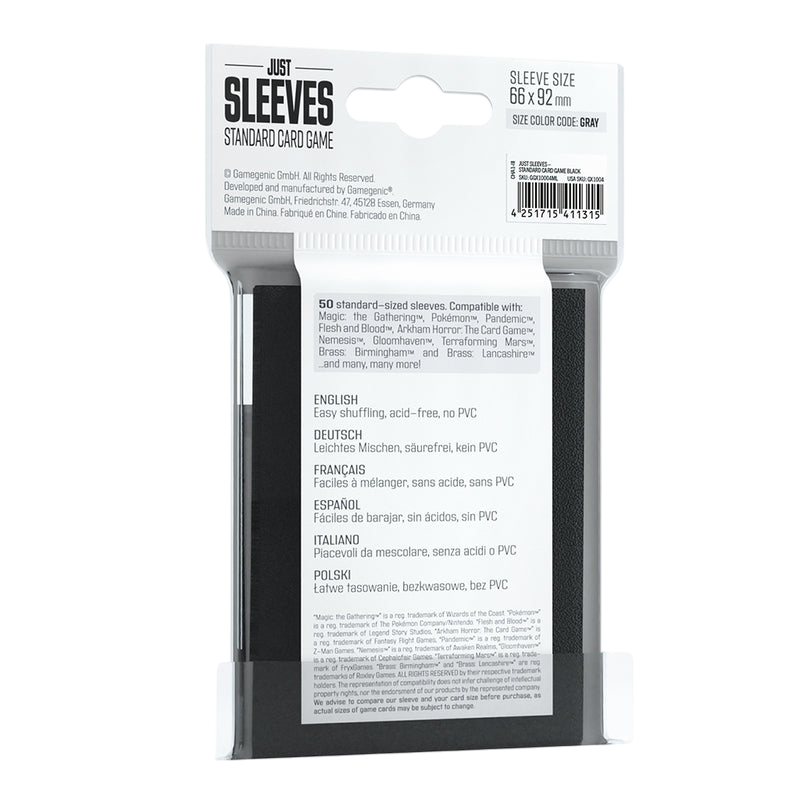 Just Sleeves 50 Sleeves – Black